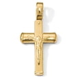 thumbnail image 1 of Leslie's Real 14kt Yellow Gold Polished Crucifix Pendant; for Adults and Teens; for Women and Men, 1 of 1