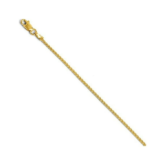 Leslies 14k Yellow Gold 1.5mm Spiga Wheat Chain