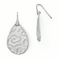 thumbnail image 1 of Sterling Silver Rhodium-plated Satin Finish Dangle Earrings, 1 of 2