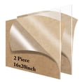 thumbnail image 1 of Lesnlok 16 x 20 Acrylic Sheets 1/8 inch Thick 3mm 2 Pieces Clear Plexiglass Sheet,for Sign,Craft,Photo Frame, DIY Display Projects, 1 of 6