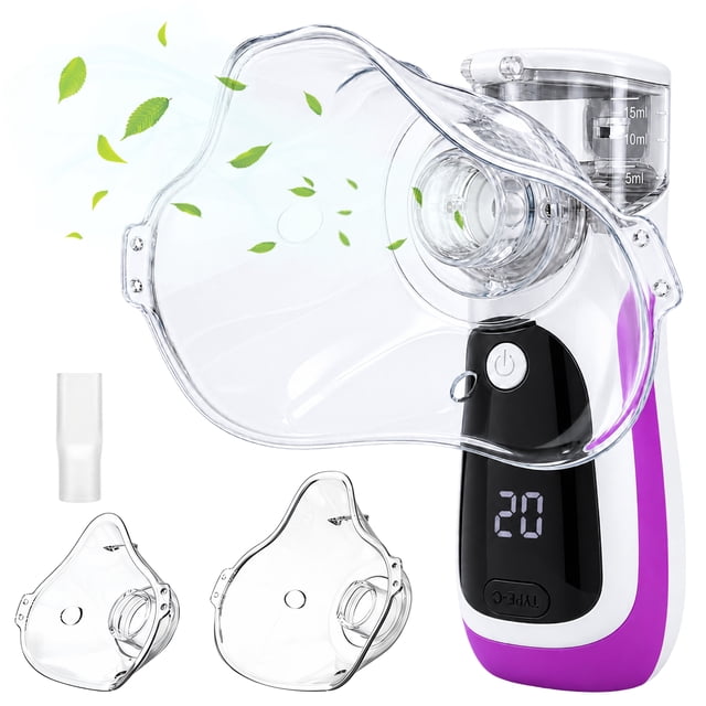 Lesofi Portable Humidifier LCD Handheld Steam Inhaler USB-C ...