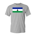 thumbnail image 1 of Lesotho Country Flag Adult DT T-Shirt Tee, 1 of 2