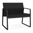 thumbnail image 1 of Lesro Gansett Polyurethane Bariatric Chair Waiting Room Guest in Black/Castillo Black, 1 of 5