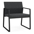 thumbnail image 1 of Lesro Gansett Steel and Fabric Waiting Room Oversize Guest Chair in Black/Adler Nocturnal, 1 of 5
