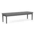thumbnail image 1 of Lesro Lenox Steel Fabric 3-Seat Waiting Room Guest Bench in Charcoal/Open House Asteroid Gray, 1 of 5