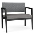 thumbnail image 1 of Lesro Lenox Steel Fabric Bariatric Waiting Room Guest Chair in Black/Gray Flannel/Castillo Metal, 1 of 5
