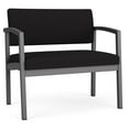 thumbnail image 1 of Lesro Lenox Steel Fabric Bariatric Waiting Room Guest Chair in Charcoal/Open House Black, 1 of 5