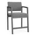 thumbnail image 1 of Lesro Lenox Steel Fabric Hip Waiting Room Guest Chair in Charcoal/Adler Gray Flannel, 1 of 5
