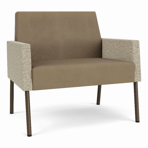 Lesro Mystic Lounge Reception Bariatric Chair in Brown