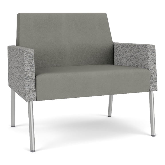 Lesro Mystic Lounge Reception Bariatric Chair in Gray