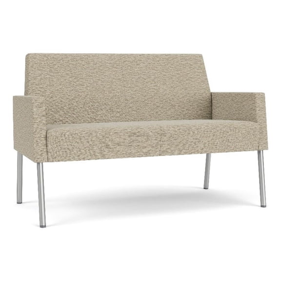 Lesro Mystic Lounge Reception Loveseat in Beige