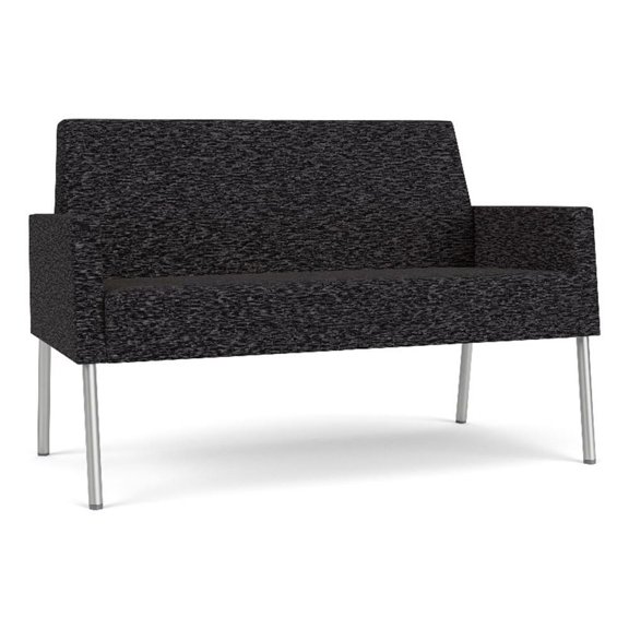 Lesro Mystic Lounge Reception Loveseat in Black