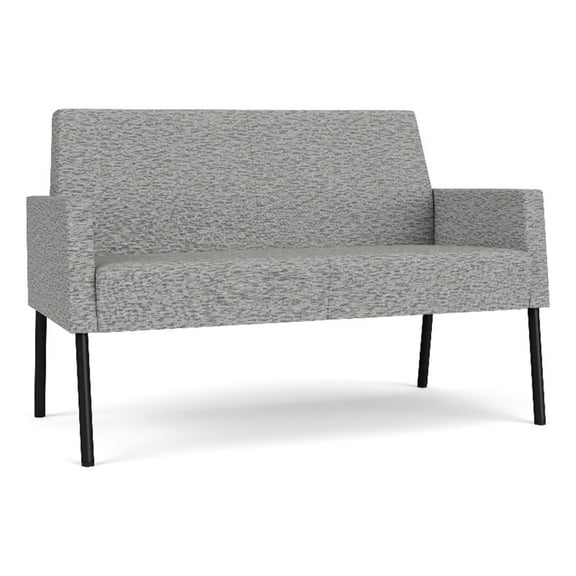 Lesro Mystic Lounge Reception Loveseat in Gray