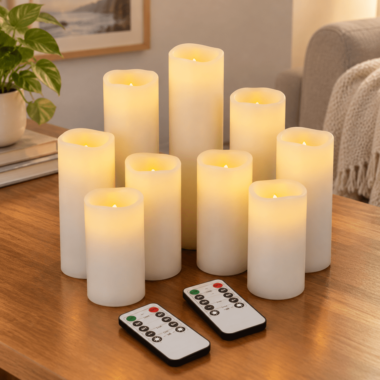 Less Candles Led Pack Of 9 (h 4