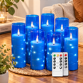 Command Candles Less Candles With Embedded Star String Operated Ledar Timer And Remote ...