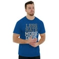 thumbnail image 1 of Less Hate More Dogs Peace Relaxed Pet Men's Graphic T Shirt Tees Brisco Brands X, 1 of 6