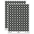 thumbnail image 1 of Less Than Math Symbol Round Sticker Set - Black - Matte Finish - 0.50" Size, 1 of 3