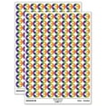 thumbnail image 1 of Less Than Math Symbol Round Sticker Set - Rainbow - Matte Finish - 0.50" Size, 1 of 3