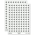 thumbnail image 1 of Less Than Math Symbol Round Sticker Set - White - Matte Finish - 0.50" Size, 1 of 3
