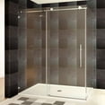 thumbnail image 1 of LessCare  48 or 60 x 76 x 34.5-inch Frameless Chrome/ Brushed Nickel Finish Clear Glass Shower Enclosures, 1 of 2