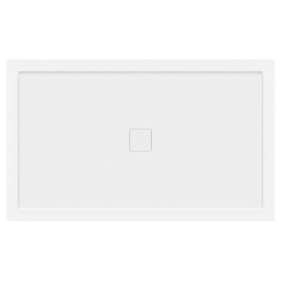 LessCare 60 x 36 Right Double Threshold Shower Pan Base Wall Corner Center Drain