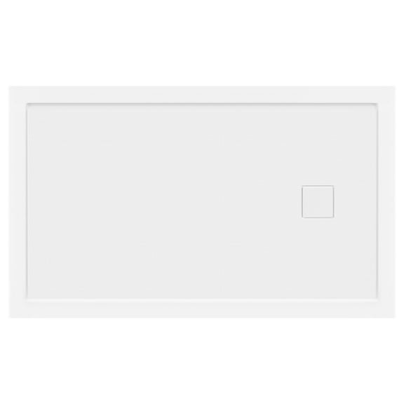 LessCare 60 x 36 Right Double Threshold Shower Pan Base Wall Corner Right Drain