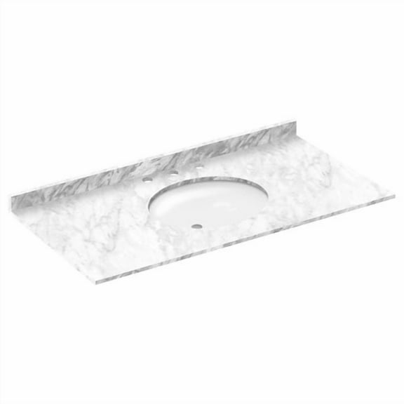 LessCare Cara White 49'' Single Bathroom Vanity Top