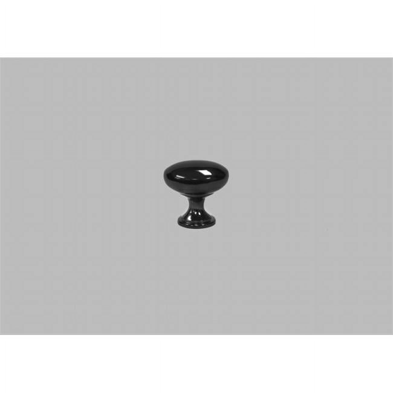 Lesscare Lcp13 1 13 In X 1 25 In Knob In Black Gloss