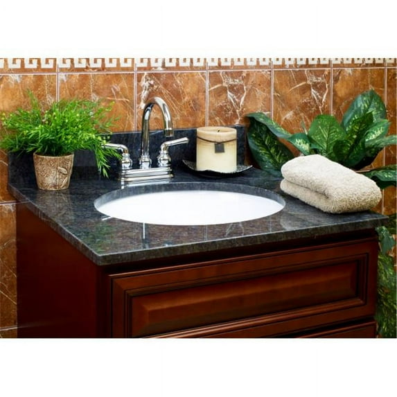 LessCare LGBB61228 61 in. x 22 in. x 8 in. Vanity Granite Top - Blue Butterfly