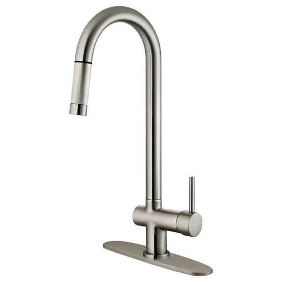 LessCare LK13B Pull Out Kitchen Faucet, Brushed Nickel Finish