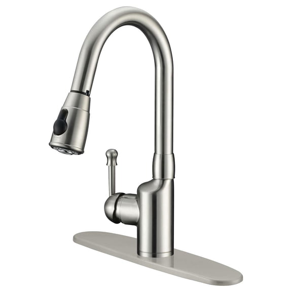 LessCare LK6B Pull Down Kitchen Faucet Brushed Nickel Finish