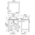 thumbnail image 1 of LessCare Modern 30'' Single Bathroom Vanity Set with Mirror, 1 of 3