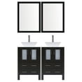 thumbnail image 1 of LessCare Modern 36'' Double Bathroom Vanity Set with Mirror, 1 of 2