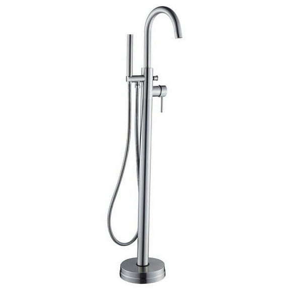 LessCare Single Handle Floor Mounted Tub Faucet with Hand Shower