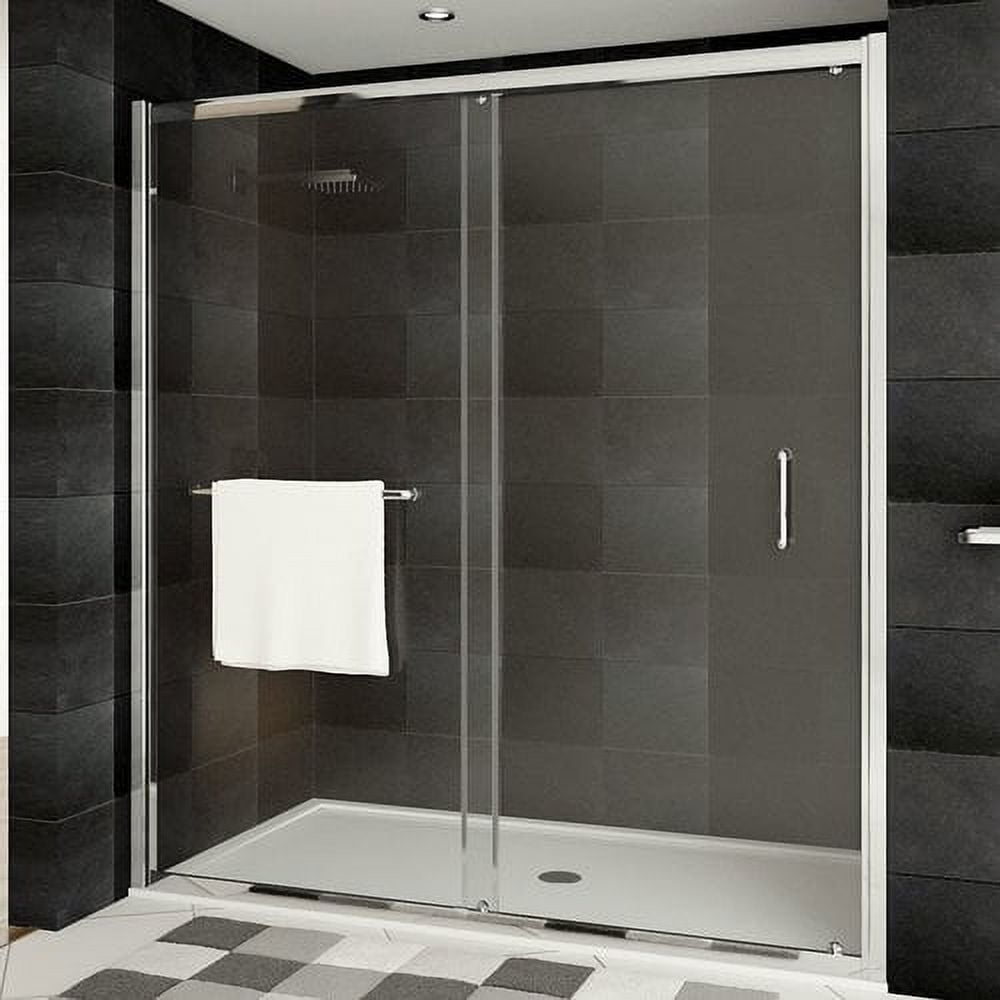 Ultra-A Chrome 44-48" Frameless Sliding Shower Door