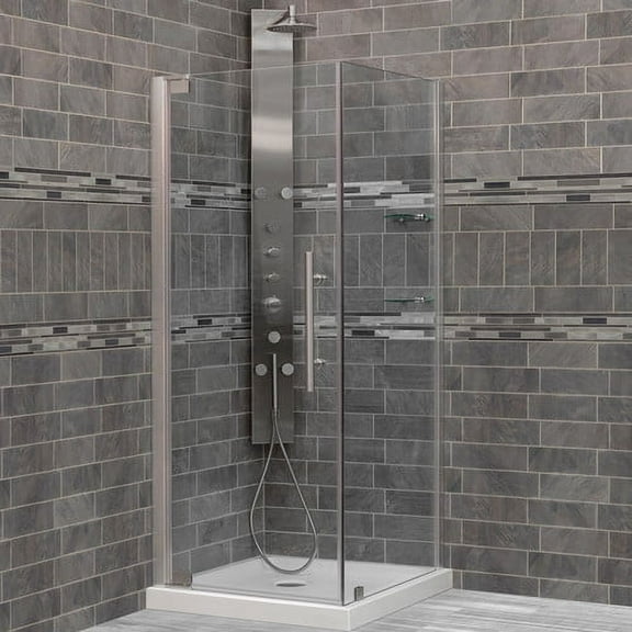 LessCare Ultra-G 30'' x 72'' Pivot Shower Door