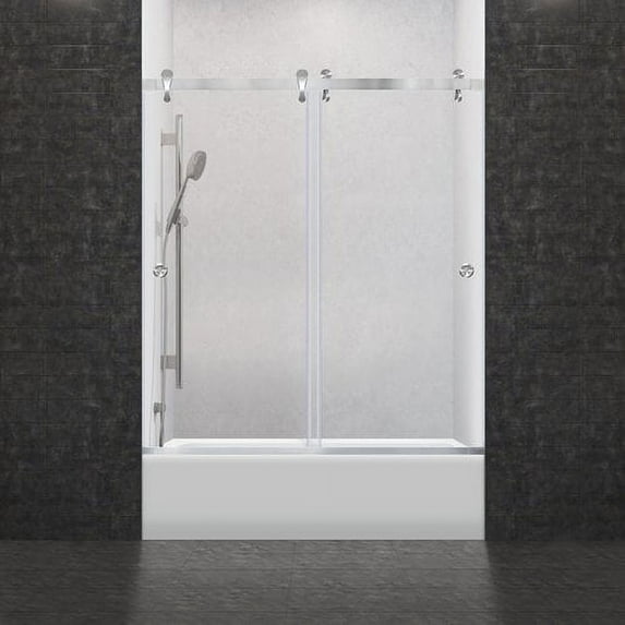 LessCare Ultra-H 60'' x 62'' Bypass Frameless Tub Door