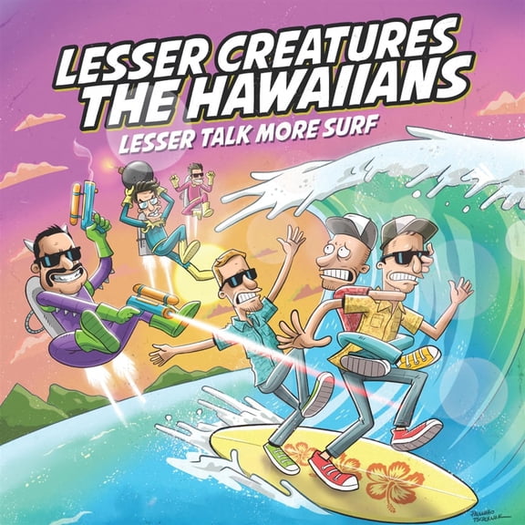 The Hawaiians Lesser Talk More Surf (Onesided Col. (Vinyl Record)