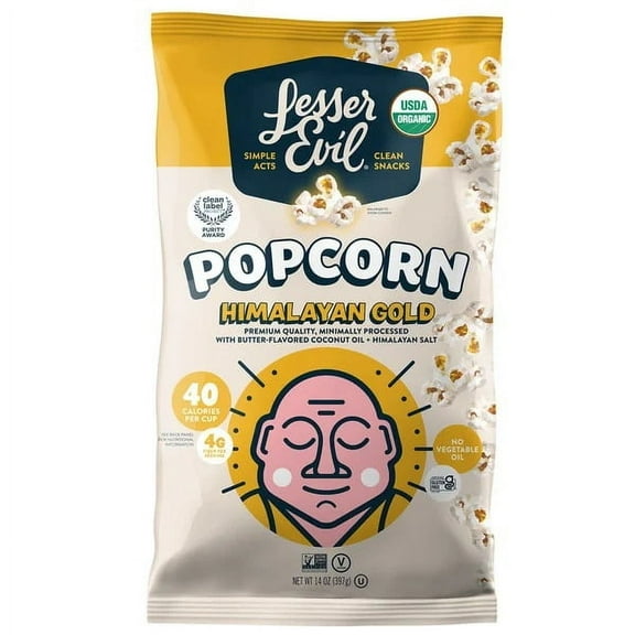 Lesser Evil Himalayan Gold Popcorn, 14 Ounce