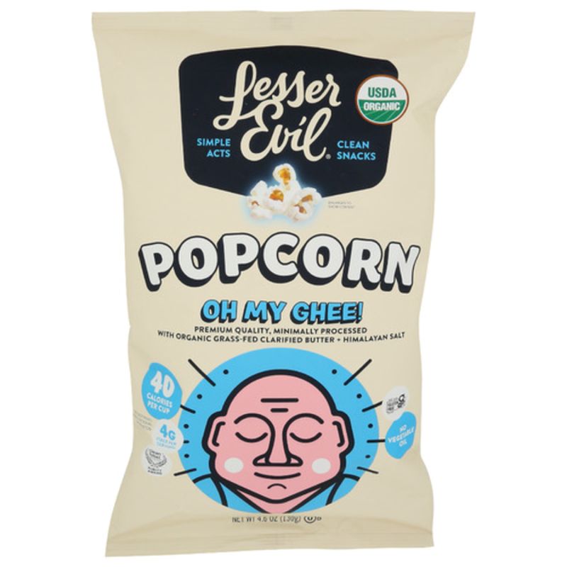 Lesser Evil Organic Oh My Ghee Popcorn 4.6 oz