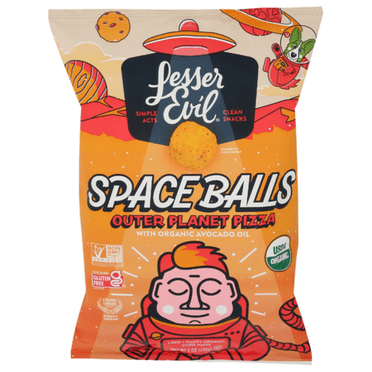 Lesser Evil Organic Outer Planet Pizza Space Balls 5 oz