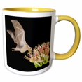 thumbnail image 1 of 3drose, Lesser Long-nosed Bat on Agave Blossom, Arizona - Na02 Rnu0668 - Rolf Nussbaumer, 15oz Two-tone Yellow Mug, 1 of 6