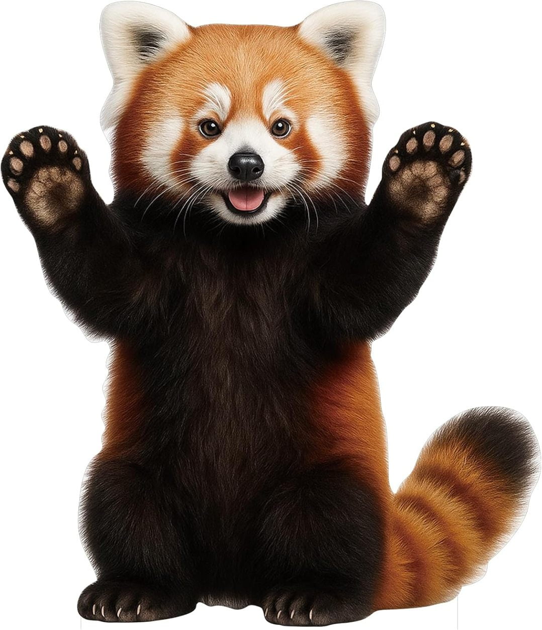 Lesser Panda 5FT Life Size Cardboard Cutout, Safari Theme Decoration ...