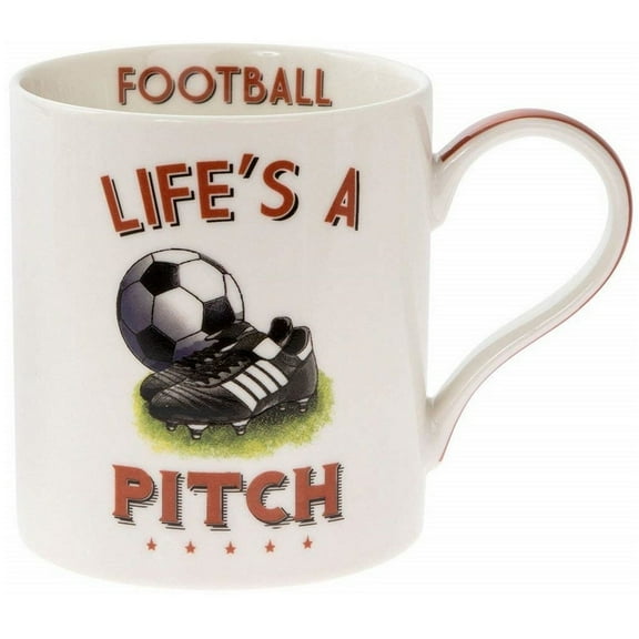 Lesser & Pavey The Leonardo Collection Football Mug