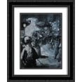thumbnail image 1 of Lesser Ury 2x Matted 20x24 Black Ornate Framed Art Print 'Am Bahnhof Friedrichstrasse', 1 of 2