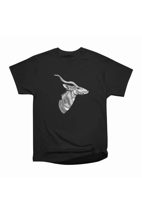 Lesser kudu ink illustration T-Shirt Tee Gift For Him Merch For Her Apparel For Friend