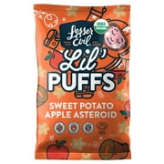 LesserEvil Lil' Puffs Organic Baby Snacks for Toddlers, Sweet Potato Apple Asteroid, 2.5 oz