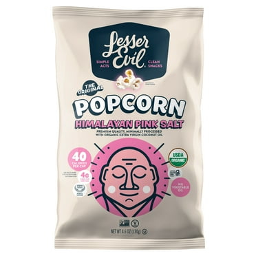 LesserEvil Organic Popcorn, Himalayan Pink, 4.6 oz