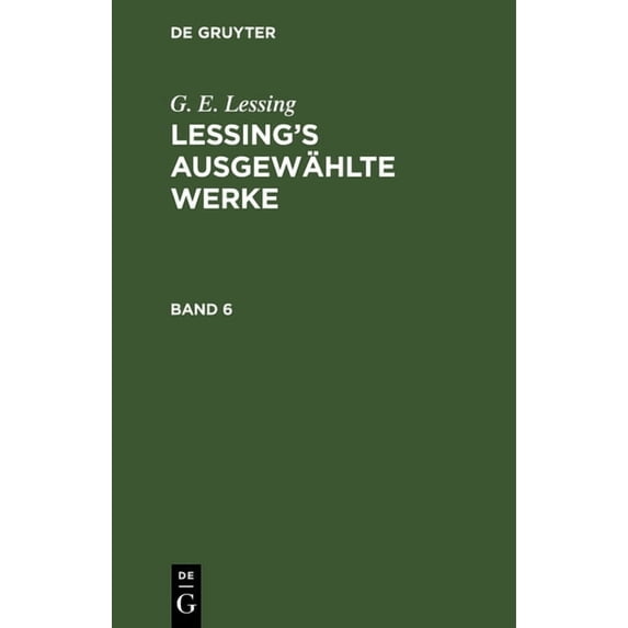 Lessing's ausgewählte Werke, (Hardcover)