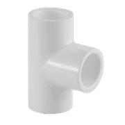 Lesso America 401-005 (5 Pack), Plumbing, PVC Pipe Fitting, Tee, SCH40, 1/2"